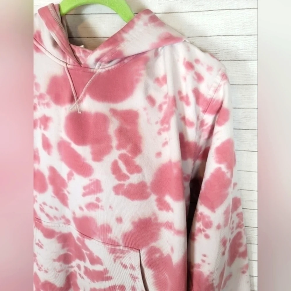 Lululemon All Yours Hoodie Sweatshirt Fleece Marmoleado Tie Dye Pink, sz 8